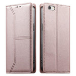 Stitched Line Magnetic RFID Vegan Leather Phone Case, For iPhone X / XS, For iPhone XR, For iPhone XS Max, For iPhone 8 Plus / 7 Plus