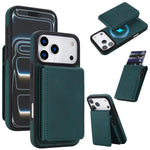 Retro Faux Leather Detachable Spring Loaded Card Bag Magnetic RFID Phone Case, For iPhone 17e / 16e, For iPhone 17 Pro Max, For iPhone 17 Pro, For iPhone 15 Plus, For iPhone 15, For iPhone 14 Plus, For iPhone 14 / 13, For iPhone 12 / 12 Pro