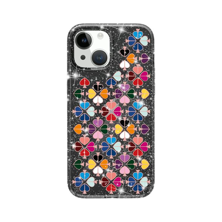 Glittering Crystal Red Heart Pattern Phone Case, For iPhone 15, For iPhone 14 Plus, For iPhone 14, For iPhone 14 Pro, For iPhone 14 Pro Max, For iPhone 13 Pro Max, For iPhone 13 Pro, For iPhone 13