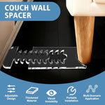 Adjustable Clear Acrylic Furniture Anti-Slip Protective Gasket Wall Spacers, Single Set/Pack, Two Set/Pack