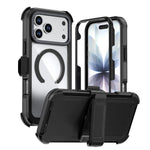 Acrylic Full Coverage Magnetic Phone Case with Back Clip, For iPhone 17 Pro Max, For iPhone 17 Pro, For iPhone 17, For iPhone Air, For iPhone 16 Pro Max, For iPhone 16 Pro