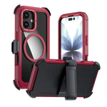 Acrylic Full Coverage Magnetic Phone Case with Back Clip, For iPhone 17 Pro Max, For iPhone 17 Pro, For iPhone 17, For iPhone Air, For iPhone 16 Pro Max, For iPhone 16 Pro