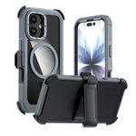 Acrylic Full Coverage Magnetic Phone Case with Back Clip, For iPhone 17 Pro Max, For iPhone 17 Pro, For iPhone 17, For iPhone Air, For iPhone 16 Pro Max, For iPhone 16 Pro