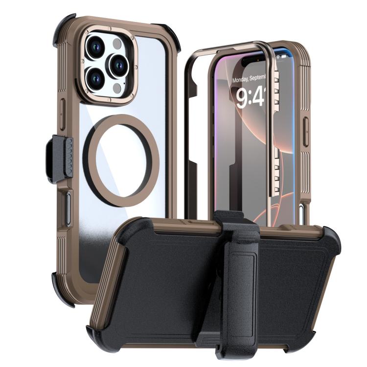 Acrylic Full Coverage Magnetic Phone Case with Back Clip, For iPhone 17 Pro Max, For iPhone 17 Pro, For iPhone 17, For iPhone Air, For iPhone 16 Pro Max, For iPhone 16 Pro