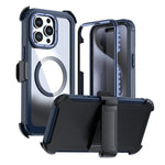 Acrylic Full Coverage Magnetic Phone Case with Back Clip, For iPhone 16 Plus, For iPhone 16, For iPhone 15 Pro Max, For iPhone 15 Pro, For iPhone 15 Plus / 14 Plus, For iPhone 15