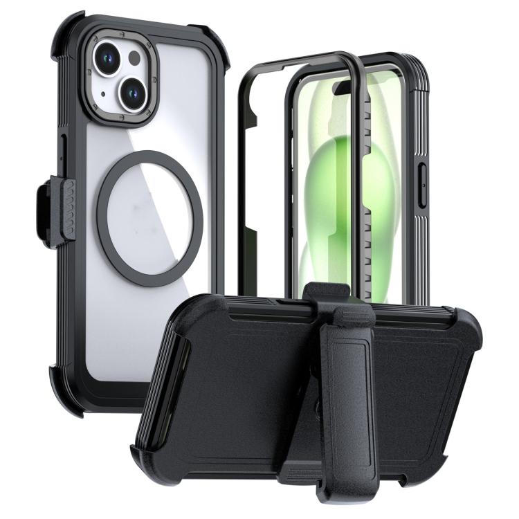 Acrylic Full Coverage Magnetic Phone Case with Back Clip, For iPhone 14 / 13, For iPhone 14 Pro, For iPhone 14 Pro Max, For iPhone 13 Pro Max, For iPhone 13 Pro, For iPhone 12 / 12 Pro
