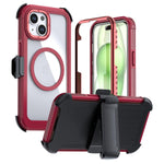 Acrylic Full Coverage Magnetic Phone Case with Back Clip, For iPhone 14 / 13, For iPhone 14 Pro, For iPhone 14 Pro Max, For iPhone 13 Pro Max, For iPhone 13 Pro, For iPhone 12 / 12 Pro