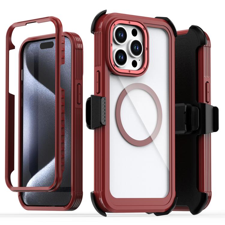 Acrylic Full Coverage Magnetic Phone Case with Back Clip, For iPhone 14 / 13, For iPhone 14 Pro, For iPhone 14 Pro Max, For iPhone 13 Pro Max, For iPhone 13 Pro, For iPhone 12 / 12 Pro