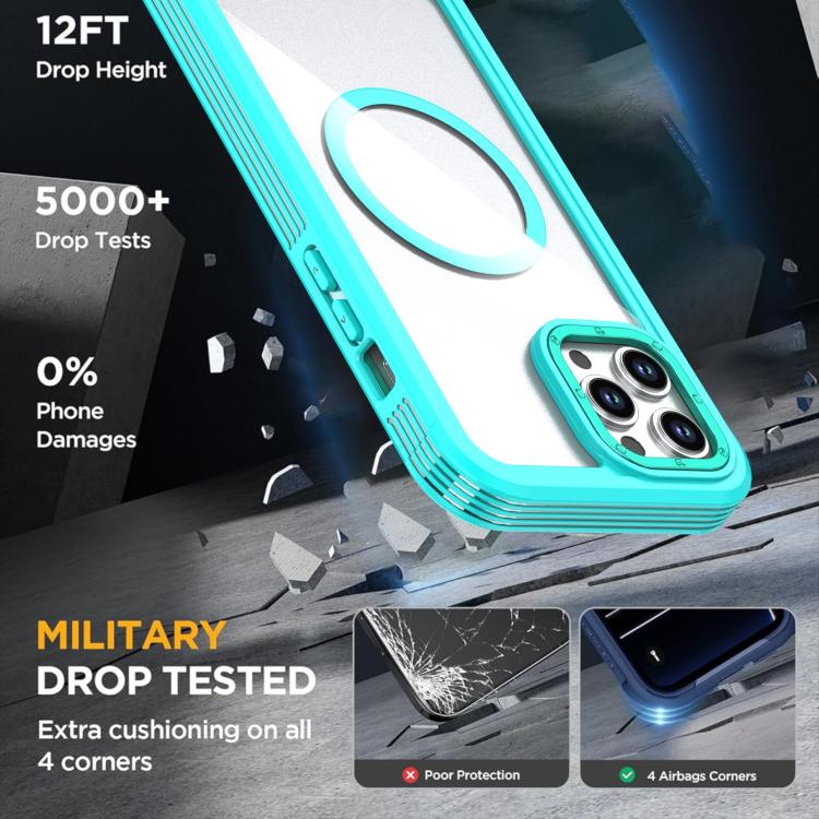 Acrylic Full Coverage Magnetic Phone Case with Back Clip, For iPhone 12 Pro Max