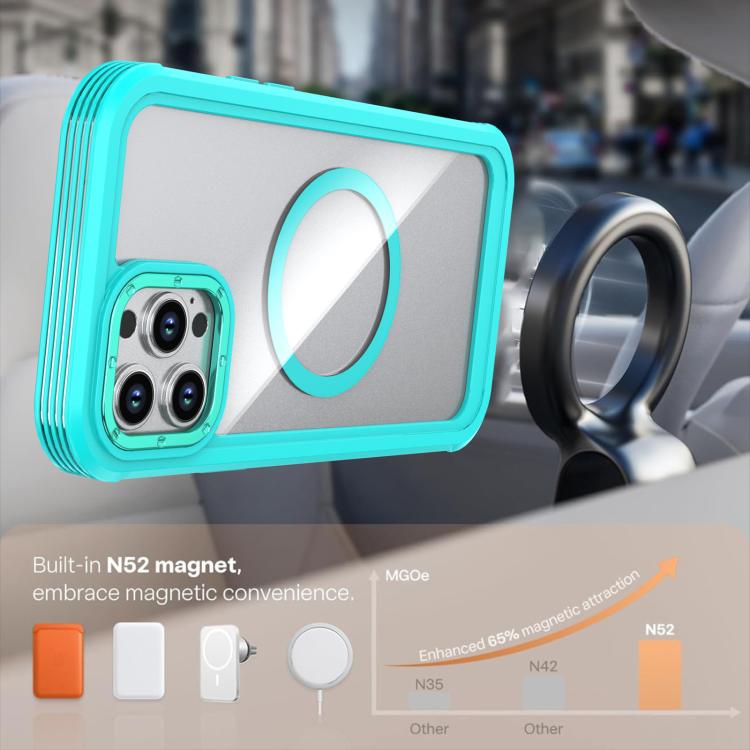 Acrylic Full Coverage Magnetic Phone Case with Back Clip, For iPhone 12 Pro Max