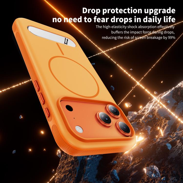 Two-colors Imitation Original Magnetic Phone Case with Holder, For iPhone 17 Pro Max, For iPhone 17 Pro