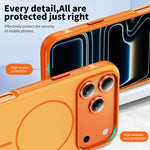 Two-colors Imitation Original Magnetic Phone Case with Holder, For iPhone 18 Pro / 17 Pro, For iPhone 18 Pro Max / 17 Pro Max