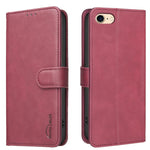 Solid Color Calfskin Texture RFID Vegan Leather Phone Case, For iPhone XS Max, For iPhone 6 Plus/7 Plus/8 Plus, For iPhone 6 / 7 / 8