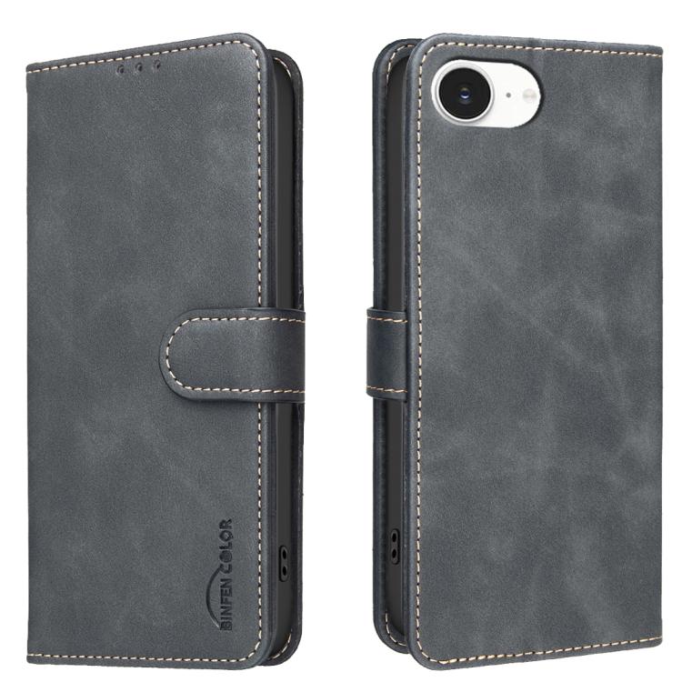 Solid Color Calfskin Texture RFID Vegan Leather Phone Case, For iPhone 16e / 17e, For iPhone 17 Pro Max, For iPhone 17 Pro, For iPhone 17, For iPhone Air, For iPhone 16 Pro Max, For iPhone 16 Pro, For iPhone 16 Plus