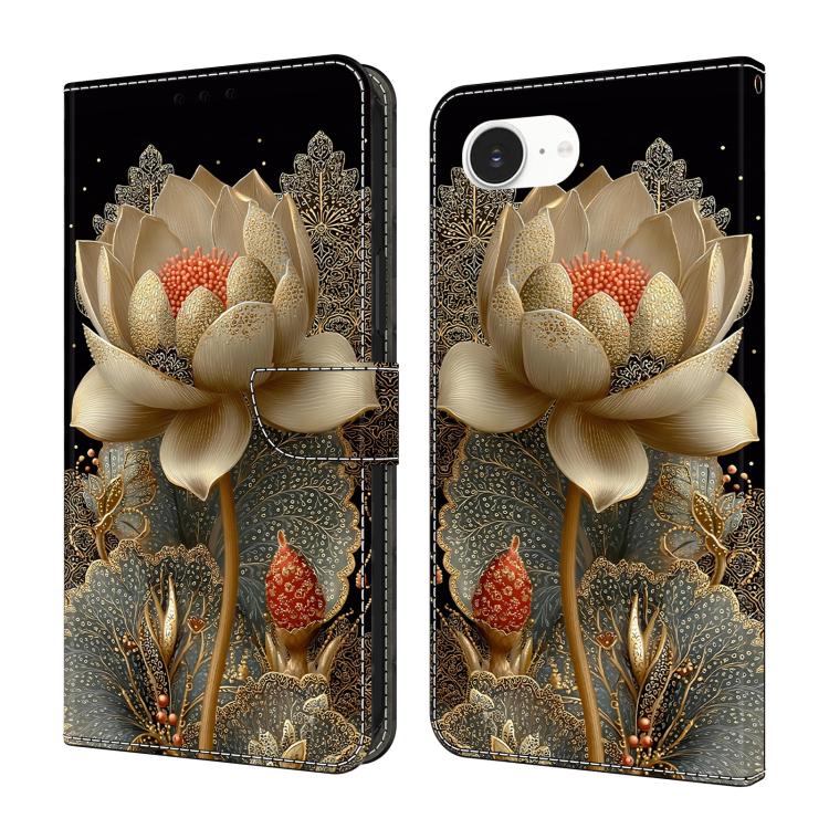 Crystal-Like Painted Vegan Leather Phone Case, For iPhone 17e / 16e, For iPhone 17 Pro Max, For iPhone 17 Pro, For iPhone 17