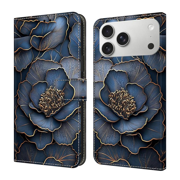 Crystal-Like Painted Vegan Leather Phone Case, For iPhone 17e / 16e, For iPhone 17 Pro Max, For iPhone 17 Pro, For iPhone 17