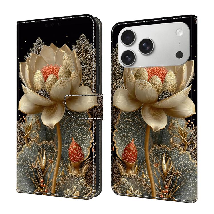 Crystal-Like Painted Vegan Leather Phone Case, For iPhone 17e / 16e, For iPhone 17 Pro Max, For iPhone 17 Pro, For iPhone 17