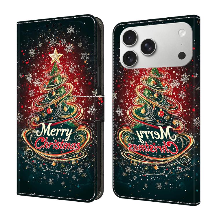 Crystal-Like Painted Vegan Leather Phone Case, For iPhone 17e / 16e, For iPhone 17 Pro Max, For iPhone 17 Pro, For iPhone 17
