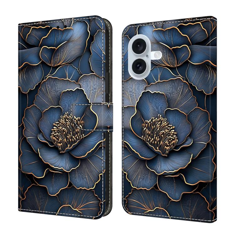 Crystal-Like Painted Vegan Leather Phone Case, For iPhone 17e / 16e, For iPhone 17 Pro Max, For iPhone 17 Pro, For iPhone 17