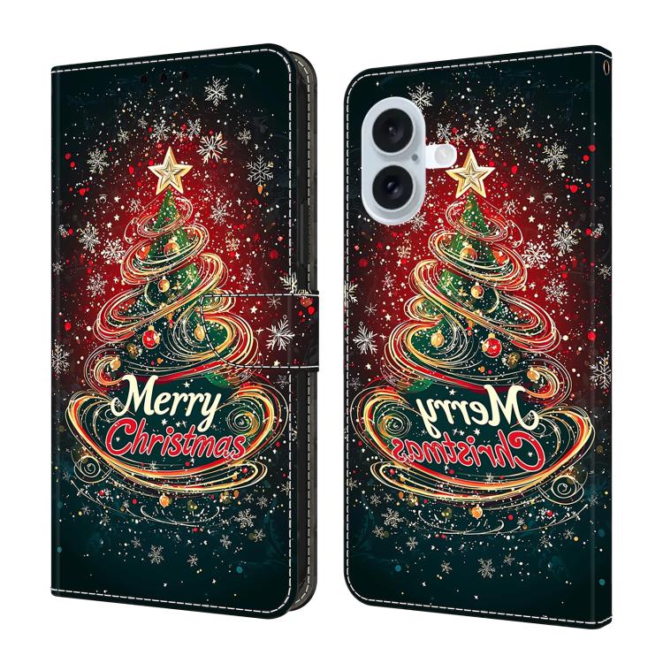Crystal-Like Painted Vegan Leather Phone Case, For iPhone 17e / 16e, For iPhone 17 Pro Max, For iPhone 17 Pro, For iPhone 17