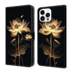 Crystal-Like Painted Vegan Leather Phone Case, For iPhone 15 Pro Max, For iPhone 15 Pro, For iPhone 14 / 13, For iPhone 14 Pro