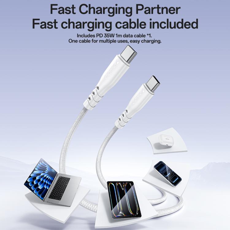 Yesido YC107 PD35W USB-C / Type-C Single Port Fast Charger Set with Type-C to Type-C Cable, YC107