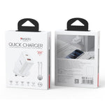 Yesido YC152 PD20W USB-C / Type-C and QC18W USB-A Dual Ports Charger Set with Type-C to Type-C Cable, YC152