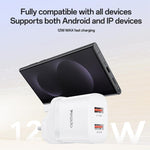 Yesido YC150 12W 2.4A USB Dual Ports Charger Set with 1m USB to Type-C Data Cable, YC150