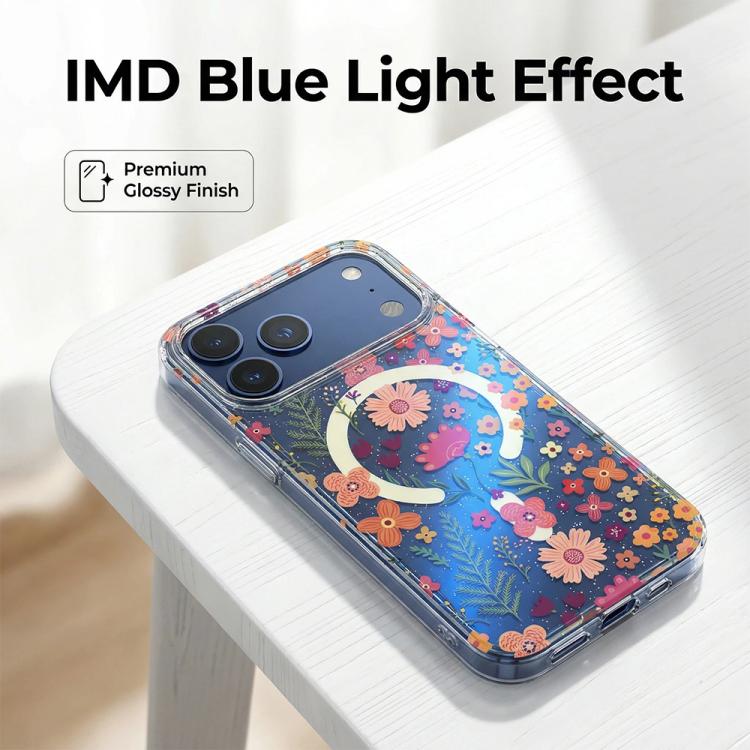 IMD Blue Light Jungle Series Magnetic Phone Case, For iPhone 13 Pro Max, For iPhone 13 Pro