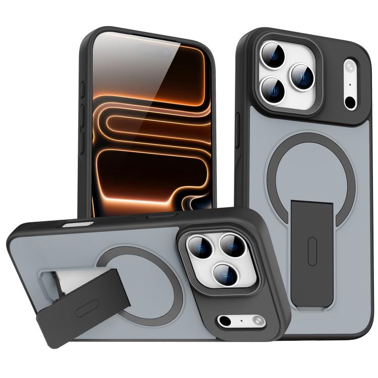 Skin Feel Invisible Kickstand MagSafe Phone Case, For iPhone 16e / 17e, For iPhone 17 Pro Max, For iPhone 17 Pro, For iPhone 17, For iPhone Air