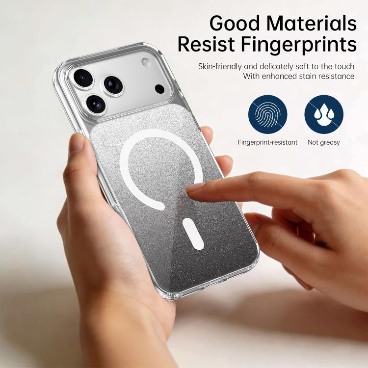 Crystal Glitter Magnetic Phone Case, For iPhone 17 Pro Max, For iPhone 17 Pro
