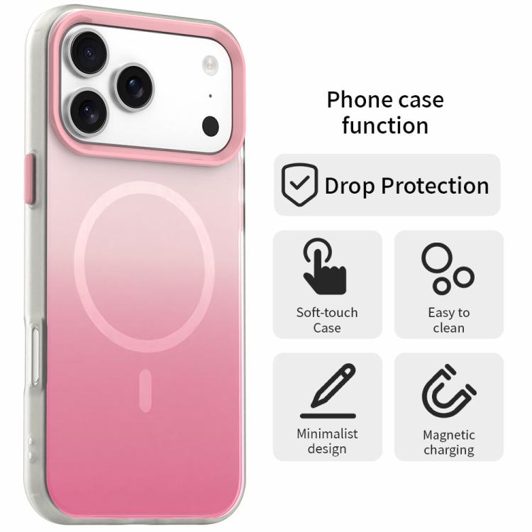 Candy Gradient Series 3 in 1 Hybrid Magnetic Phone Case, For iPhone 14, For iPhone 14 Pro, For iPhone 14 Pro Max, For iPhone 13 Pro Max, For iPhone 13 Pro, For iPhone 13