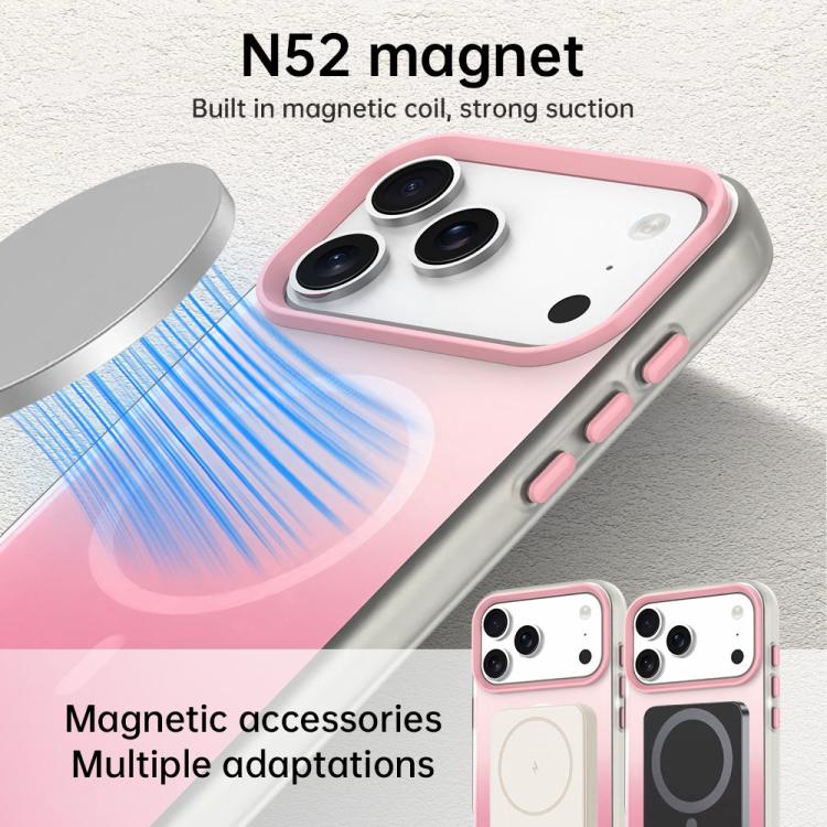Candy Gradient Series 3 in 1 Hybrid Magnetic Phone Case, For iPhone 15 Pro Max, For iPhone 15 Pro, For iPhone 15 Plus, For iPhone 15, For iPhone 14 Plus, For iPhone 14, For iPhone 14 Pro, For iPhone 14 Pro Max