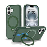 Magnetic 360 Rotating Stand Airbag Shockproof Phone Case, For iPhone 16e / 17e, For iPhone 17 Pro Max, For iPhone 17 Pro, For iPhone 17, For iPhone Air, For iPhone 16 Pro Max, For iPhone 16