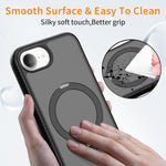 Magnetic 360 Rotating Stand Airbag Shockproof Phone Case, For iPhone 16e / 17e, For iPhone 17 Pro Max, For iPhone 17 Pro, For iPhone 17, For iPhone Air, For iPhone 16 Pro Max, For iPhone 16