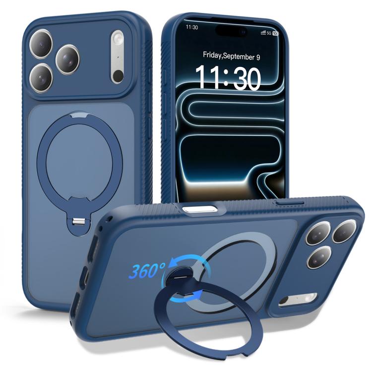 Magnetic 360 Rotating Stand Airbag Shockproof Phone Case, For iPhone 16e / 17e, For iPhone 17 Pro Max, For iPhone 17 Pro, For iPhone 17, For iPhone Air, For iPhone 16 Pro Max, For iPhone 16