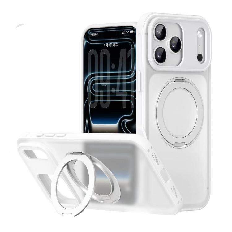 Alpha-style Rotating Bracket Magnetic Phone Case, For iPhone 17 Pro Max, For iPhone 17 Pro