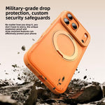 Alpha-style Rotating Bracket Magnetic Phone Case, For iPhone 17 Pro Max, For iPhone 17 Pro