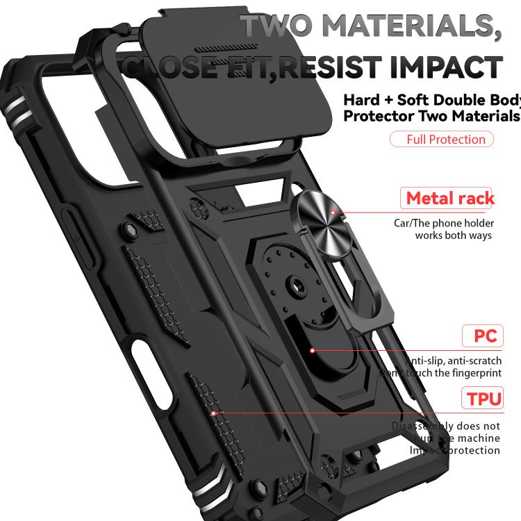 XDcase Sliding Camshield Ring Holder Magnetic Phone Case, For iPhone 17 Pro Max, For iPhone 17 Pro, For iPhone 17, For iPhone Air