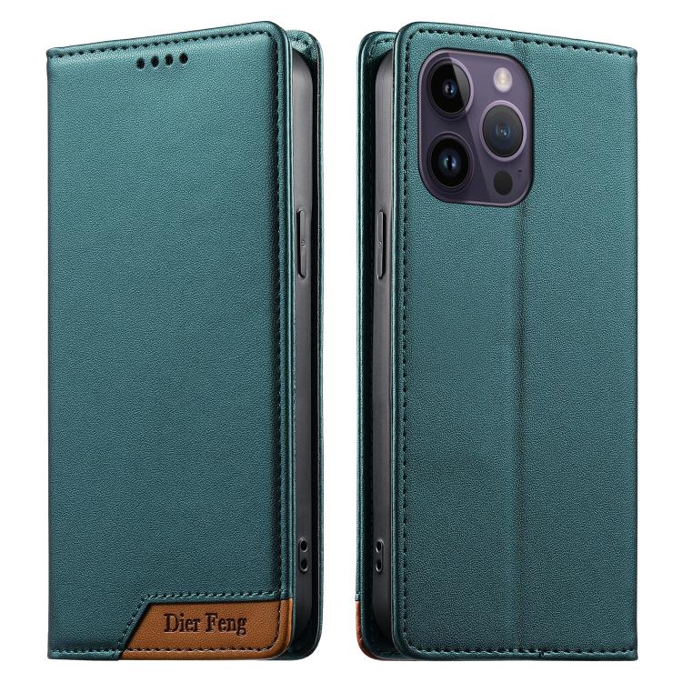 Dierfeng Splicing Strong Magnetic RFID Vegan Leather Phone Case, For iPhone 14 Pro Max, For iPhone SE 2022 / SE 2020 / 8 / 7, For iPhone 13 Pro Max, For iPhone 13 Pro, For iPhone 13 mini, For iPhone 12 / 12 Pro, For iPhone 12 Pro Max, For iPhone 12 mini