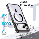Crystal Colorful Magnetic Phone Case, For iPhone 17 Pro Max, For iPhone 17 Pro