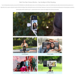 FEELWORLD MC4 Selfie Screen Monitor for Vlog Live Stream Magnetic Back Wireless Connection with Remote Control