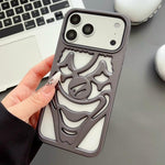 Oil Spraying Hollow Out Clown Heat Dissipation TPU Phone Case, For iPhone 17 Pro Max, For iPhone 17 Pro, For iPhone 17, For iPhone 16 Pro Max, For iPhone 16 Pro, For iPhone 16