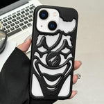 Oil Spraying Hollow Out Clown Heat Dissipation TPU Phone Case, For iPhone 13 Pro Max, For iPhone 13 Pro, For iPhone 13