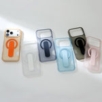 Translucent Holder Card Slot Magnetic Phone Case, For iPhone 17 Pro Max, For iPhone 17 Pro, For iPhone 17, For iPhone Air, For iPhone 16 Pro Max, For iPhone 16 Pro, For iPhone 16, For iPhone 15 Pro Max