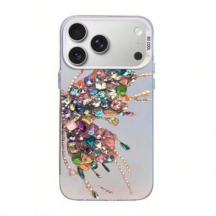 Butterfly Pattern Silver Plating PC Hybrid TPU Phone Case, For iPhone 17e / 16e, For iPhone 17 Pro Max, For iPhone 17 Pro, For iPhone 17, For iPhone Air, For iPhone 16 Pro Max