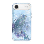 Butterfly Pattern Silver Plating PC Hybrid TPU Phone Case, For iPhone 17e / 16e, For iPhone 17 Pro Max, For iPhone 17 Pro, For iPhone 17, For iPhone Air, For iPhone 16 Pro Max