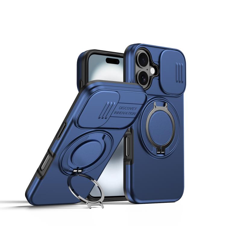 Camera Sliding Shield Magnetic Rotation Holder Phone Case, For iPhone 18 Pro / 17 Pro, For iPhone 18 Pro Max / 17 Pro Max, For iPhone 17, For iPhone Air, For iPhone 16 Pro Max, For iPhone 16 Pro