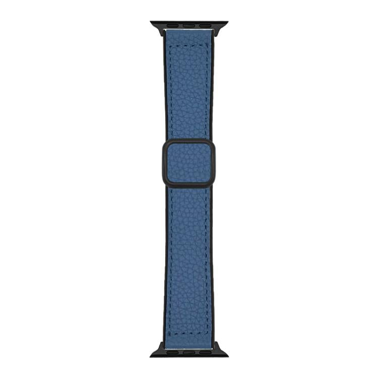 xDfind Litchi Texture Vegan Leather Magnetic Buckle Watch Band, For Apple Watch 42 / 44 / 45 / 46 / 49mm, For Apple Watch 38 / 40 / 41 / S11 42mm