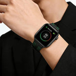 xDfind Flame Hybrid Nylon Braid Silicone Watch Band, For Apple Watch 42 / 44 / 45 / 46 / 49mm, For Apple Watch 38 / 40 / 41 / S11 42mm
